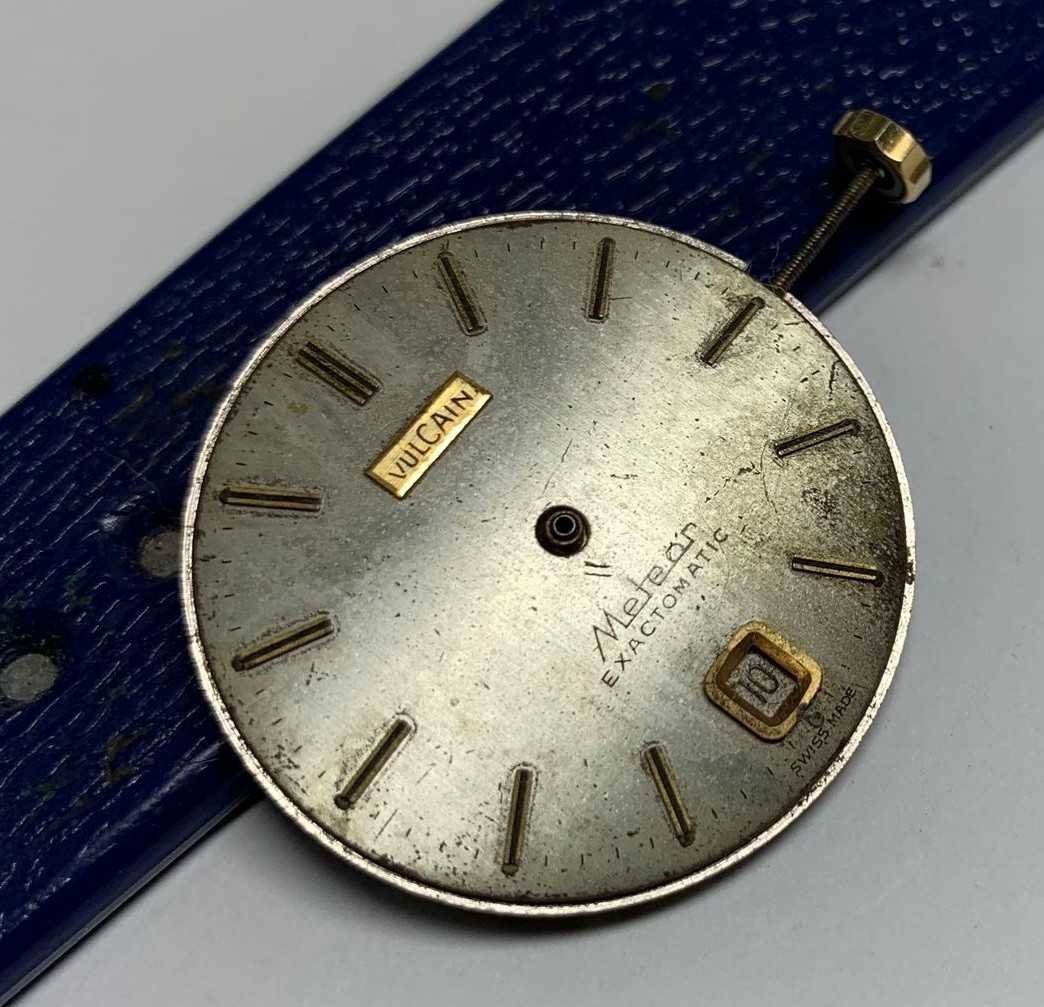1960s Vulcain METEOR Exactomatic MSR 22 Jewels Automatic Date @6:00 Movt & Dial!