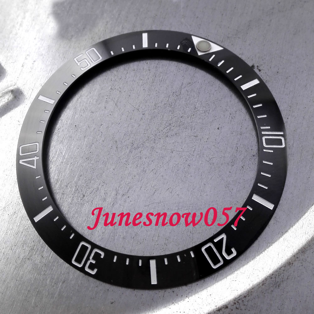 Ceramic Slope 39.9mm Black Watch Bezel Ring Insert Fit Automatic Men Watch