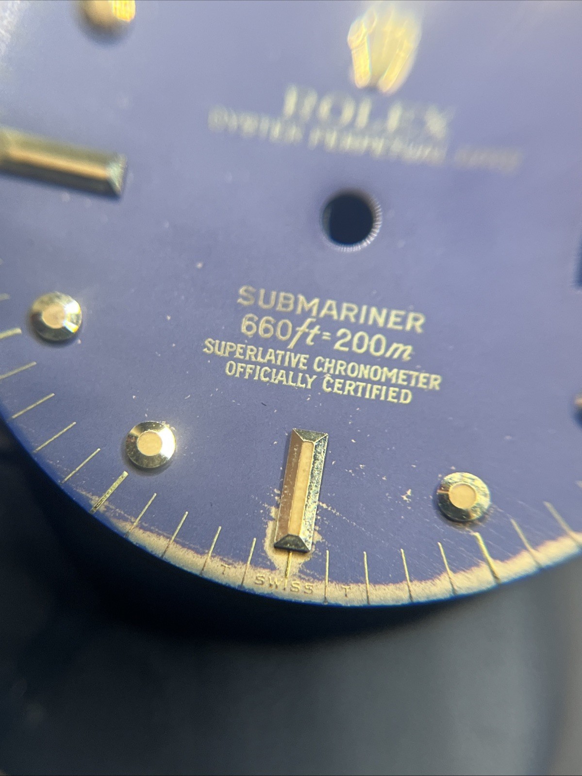 Genuine Rolex Submariner 1680 Blue Nipple Dial