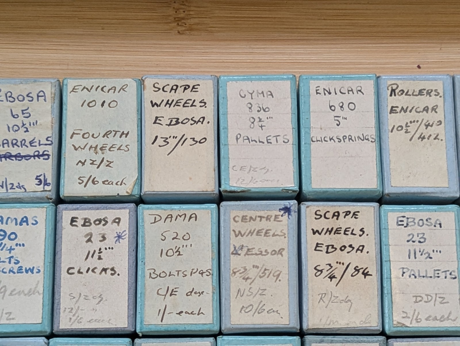 Watch Parts, New Old Stock in Boxes, Various Makes / Cals, Ebosa Damas etc #R581