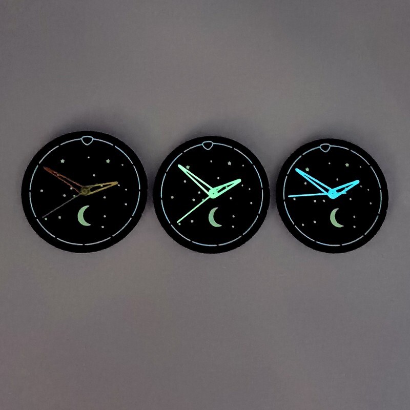 DS Romantic Stars and Moons Companion Blue Lume Matte Black NH35 NH38 S Mod 007