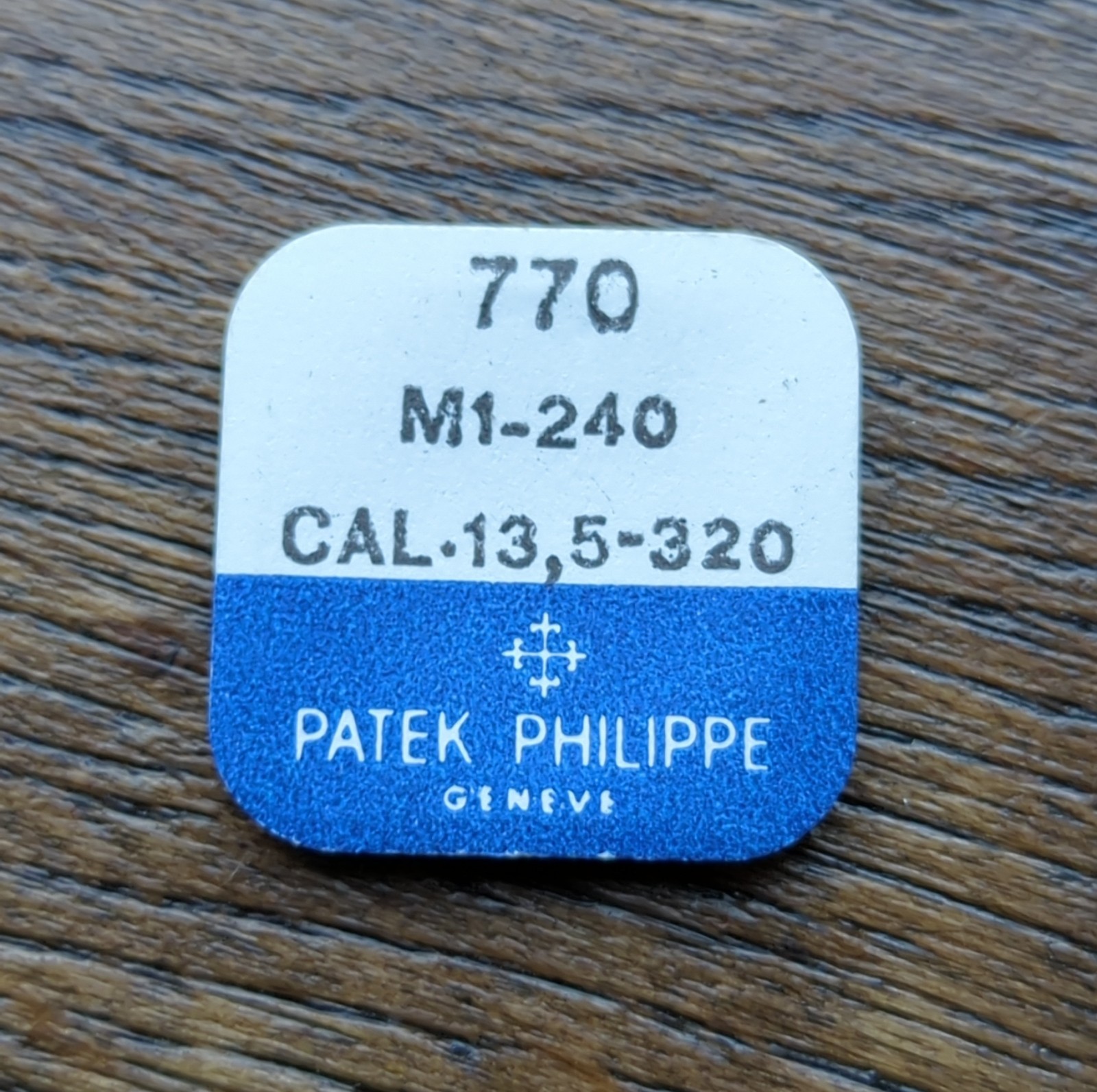 Patek Philippe 13.5-320 Part 770 Mainspring, New Original Sealed (I94)