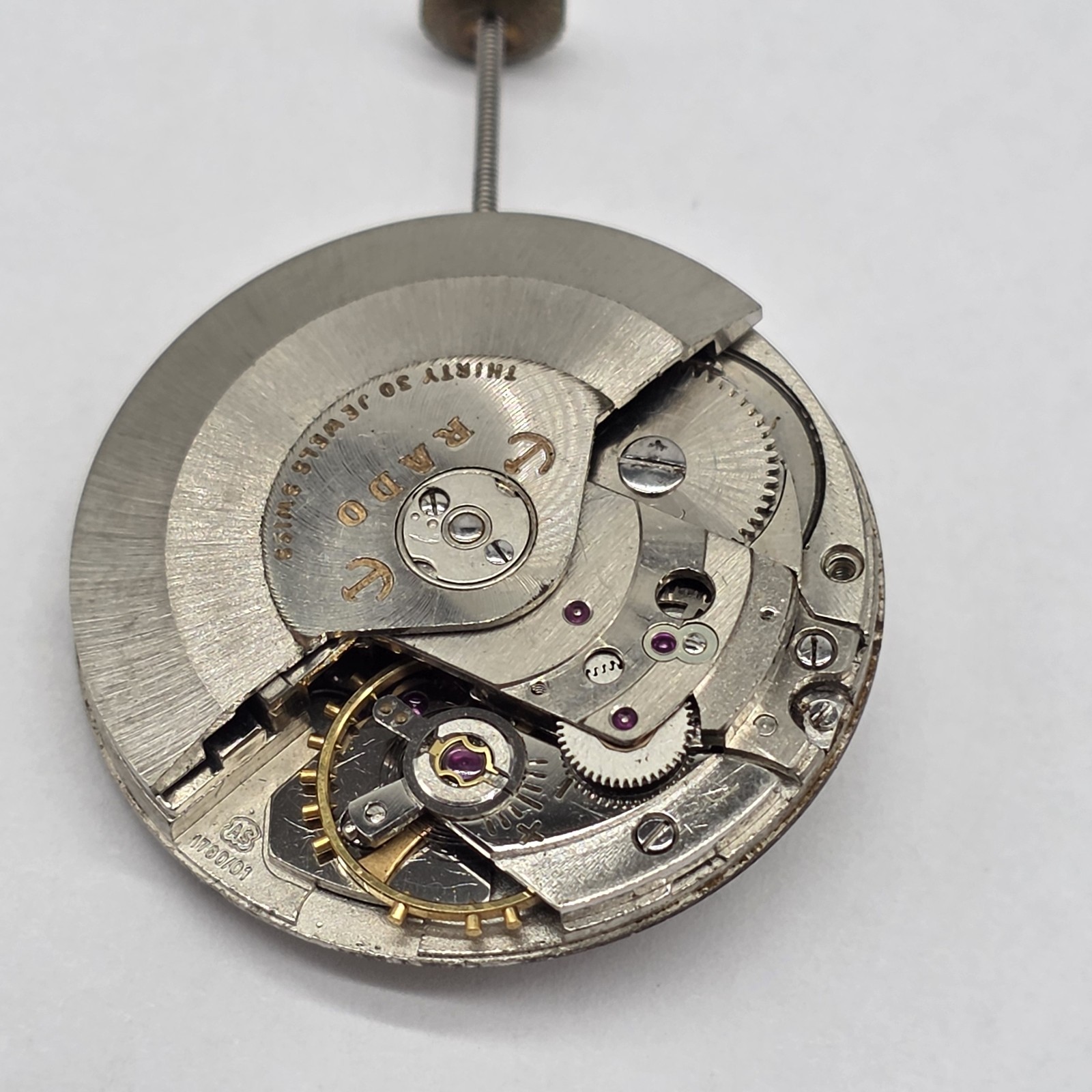 Rado Cal. 1700/01 Automatic Movement 30 Jewels Untested Parts Or Repair #1