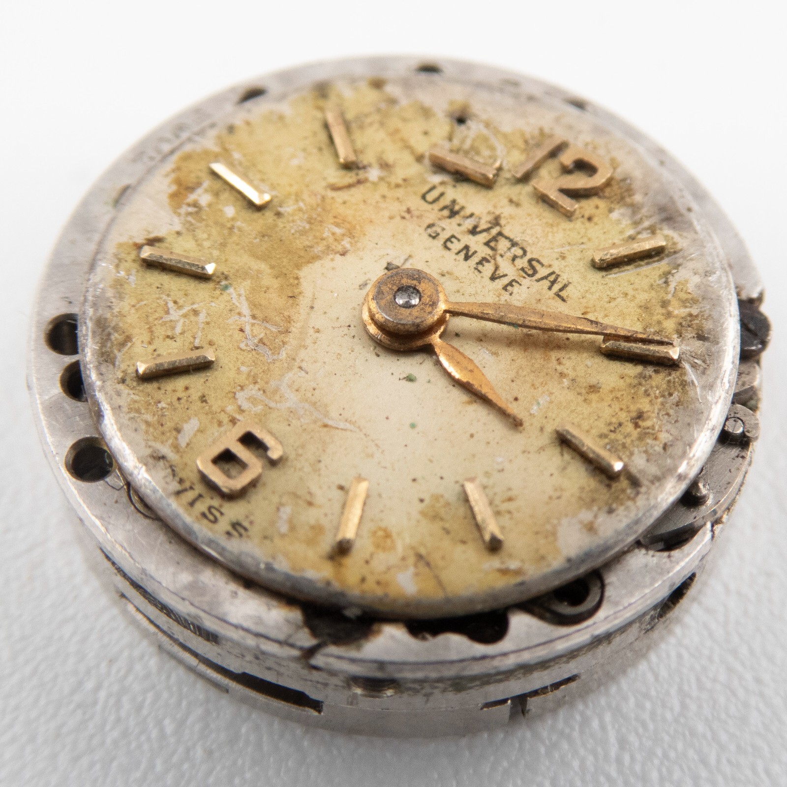 Vintage Universal Geneve Caliber 106 17-Jewel Wristwatch Movement, Good Balance