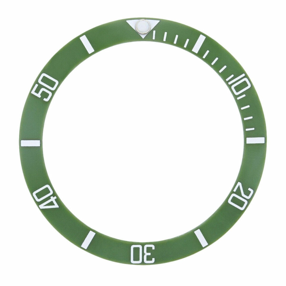 Green Ceramic Replacement Bezel Insert Blue Luminous 39mm x 30.50mm Diver Watch