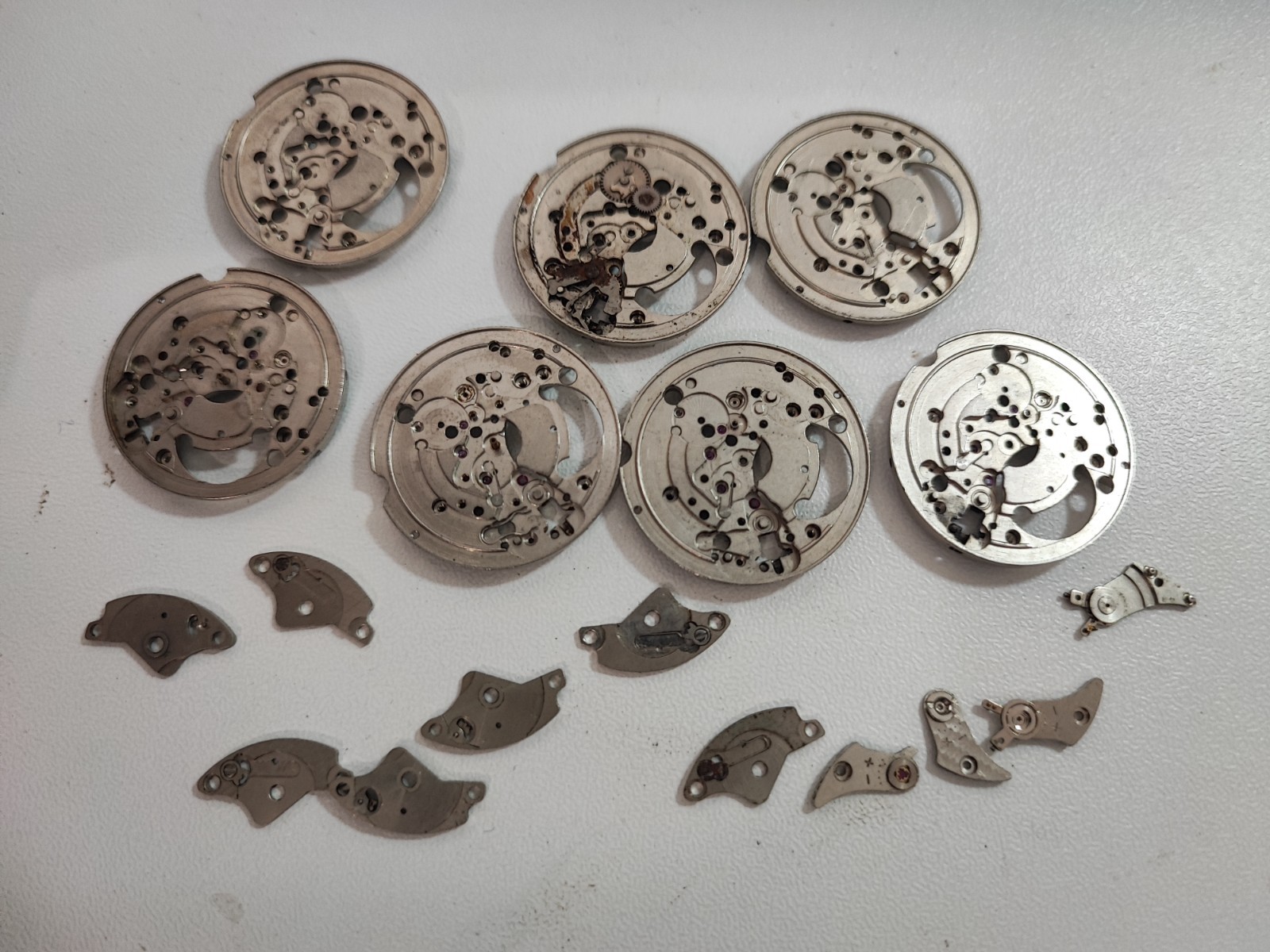 AS ST 1950/51 Watch LOT Main Plate – Platina – Part 25.9 mm For parts and spares