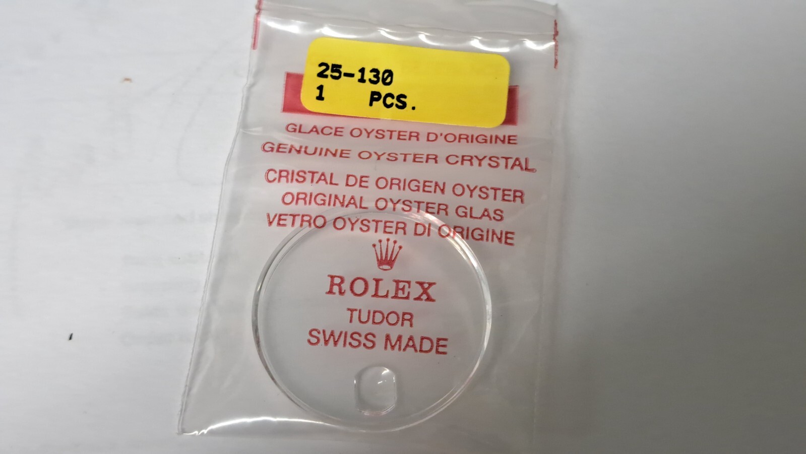 Original Rolex 25 130 Crystal Model 9420, 94200, 94300 New Sealed Package