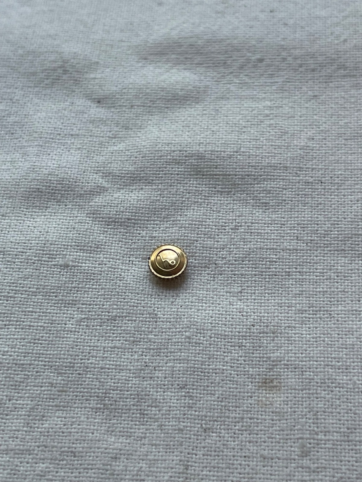 Gold filled Helbros 4.5mm crown for watch – original vintage watch part