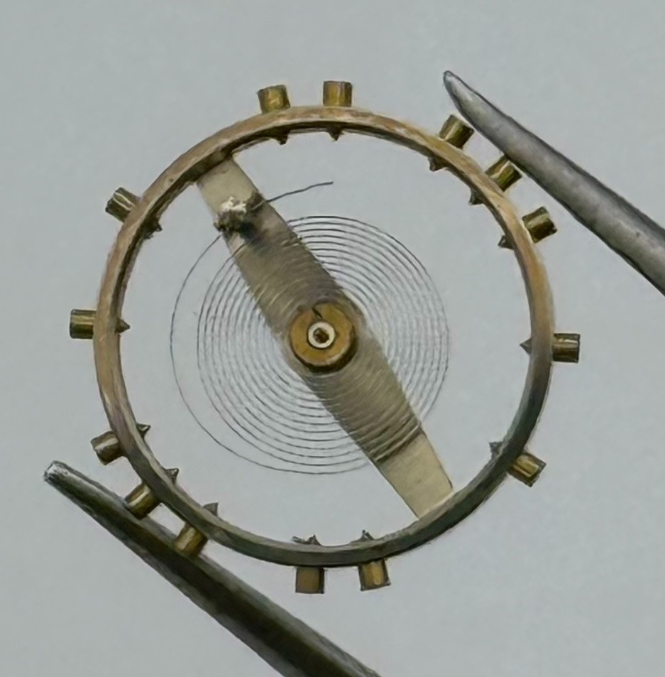 Arogno 90 190 Balance Wheel Complete And Spring Pour Watch Movement Parts NOS