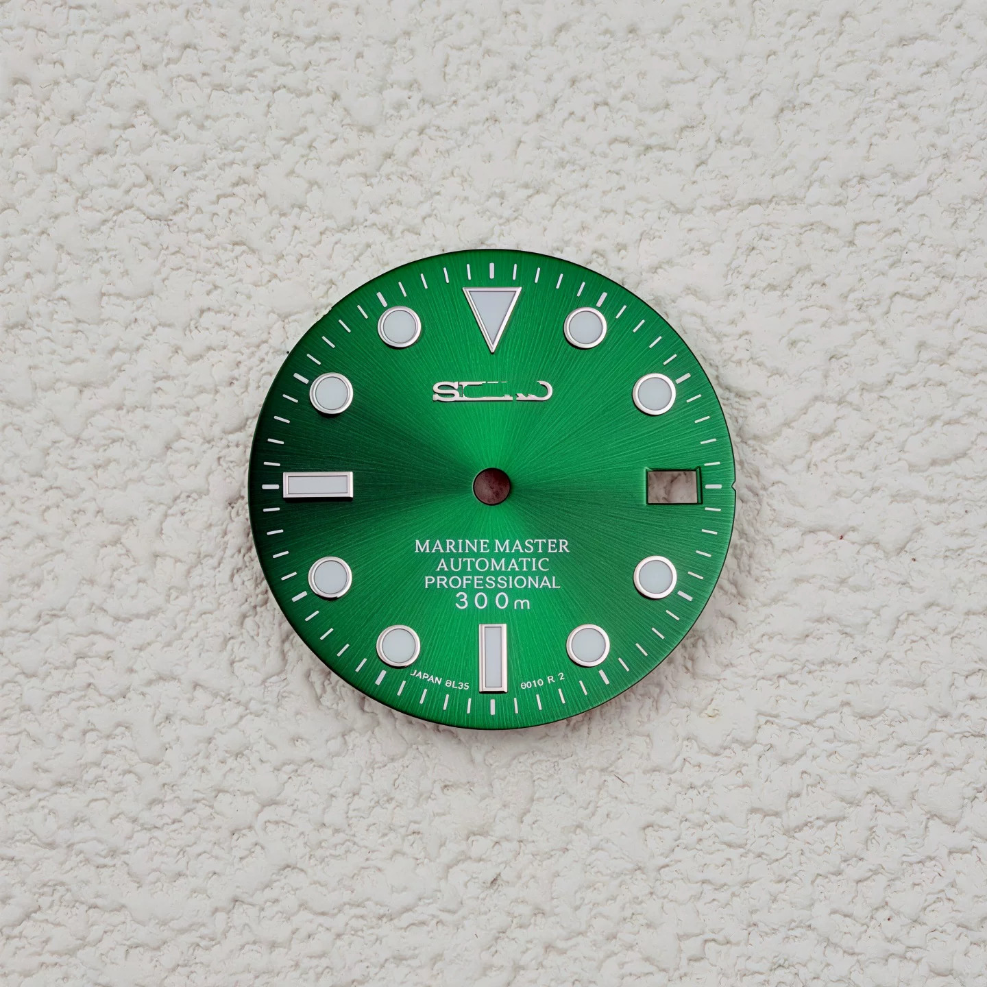 28.5mm Sun Pattern Watch Dial Green Luminous For Nh35 Nh36 Movement Watch Parts