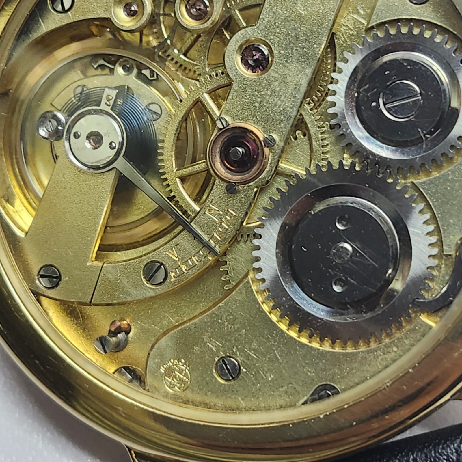 Working Marriage Wristwatch – Enamel Dial -Filigree Hands – 50mm