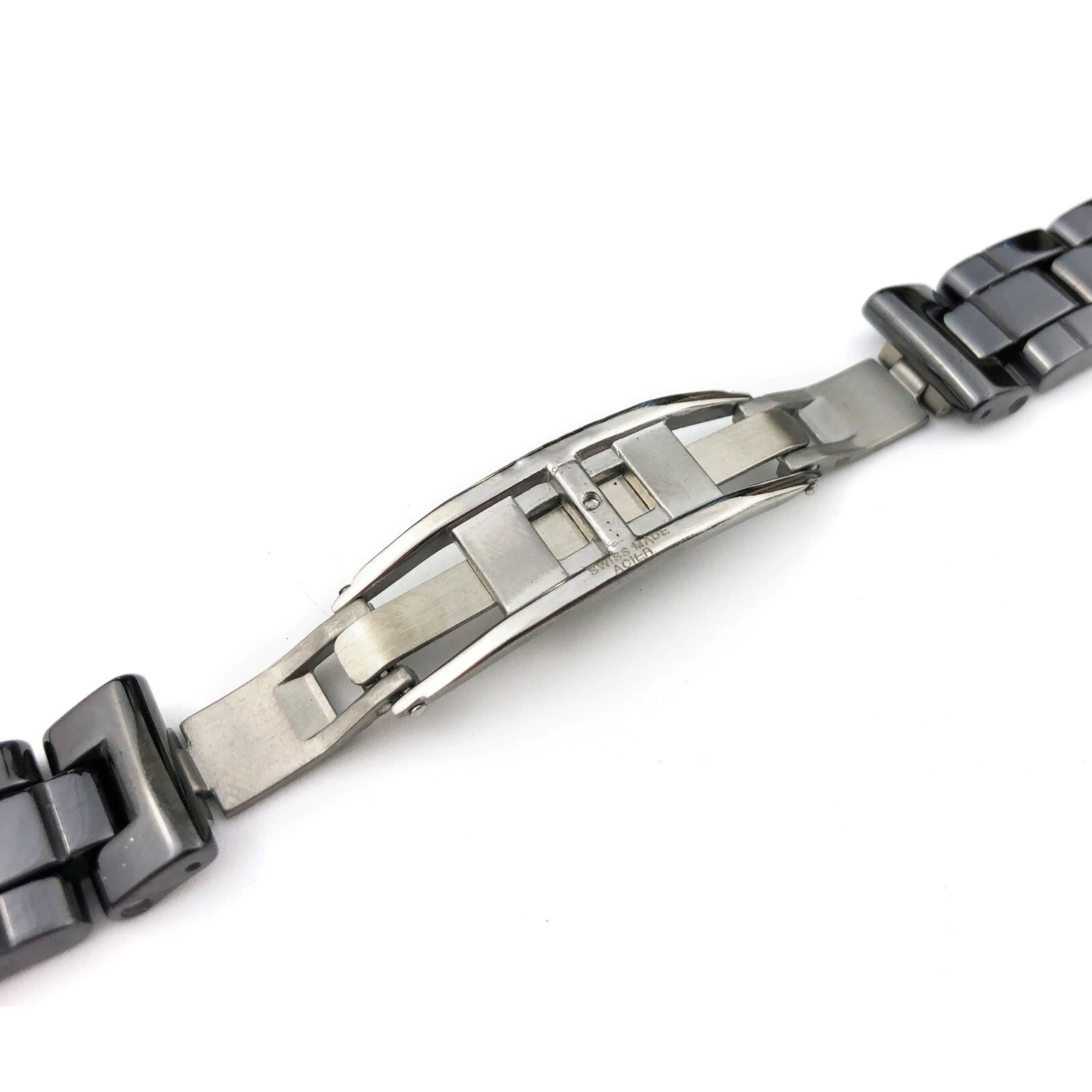 16mm Ceramic Black Strap/Band/Bracelet with clasp fits CHANEL J12 watches