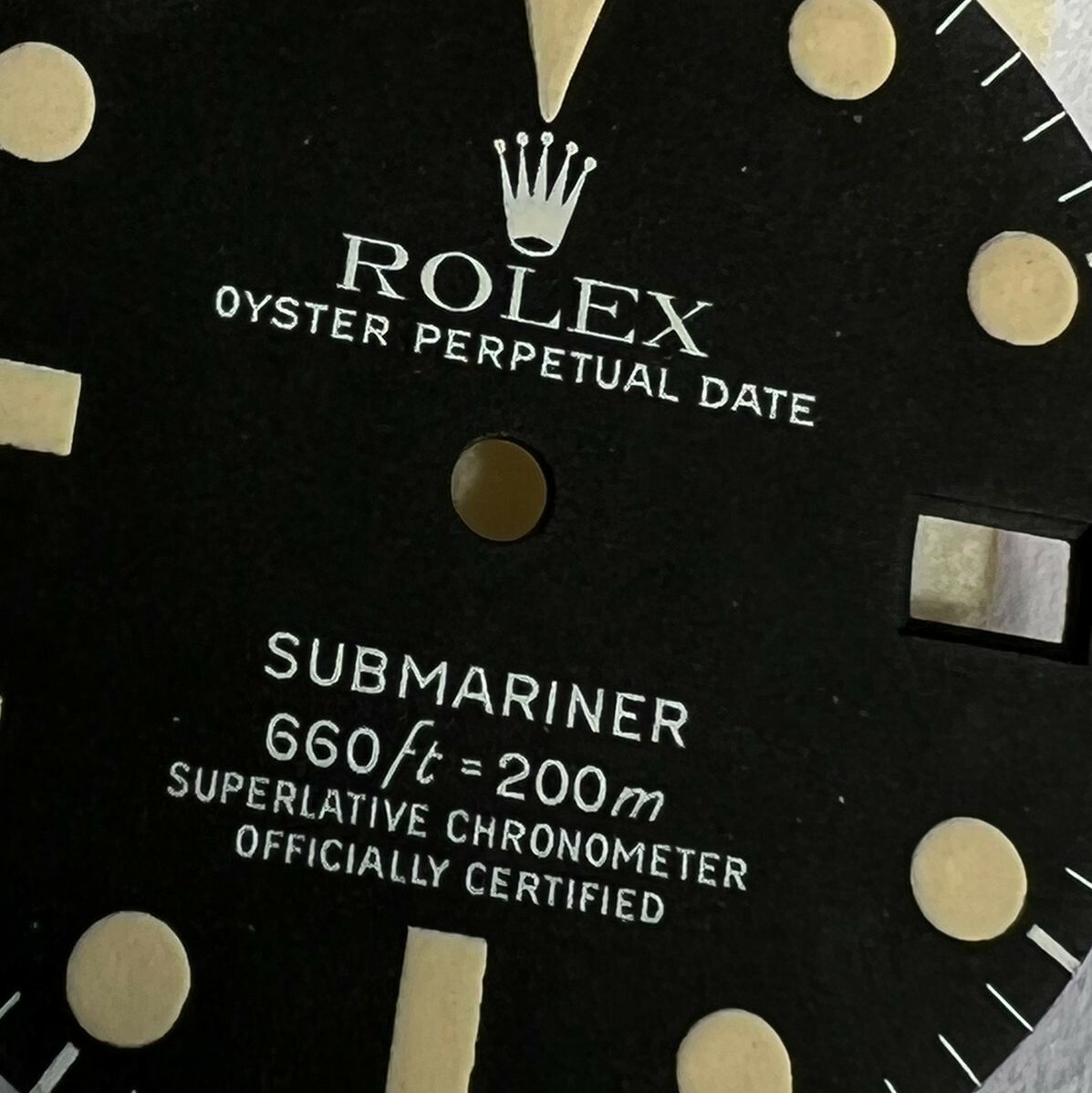 ROLEX 1680 SUBMARINER DATE DIVE 200M TRITIUM PATINA DIAL 100% GENUINE #1524