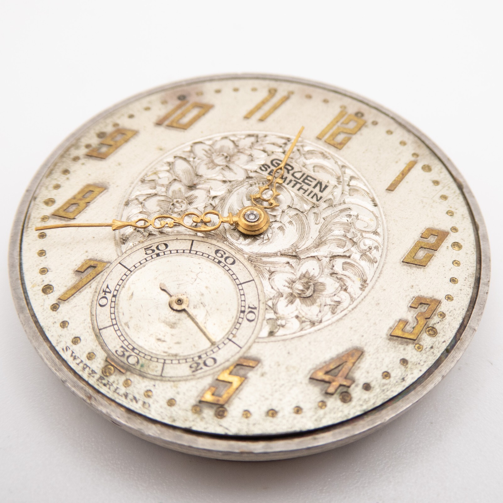Gruen Semithin Caliber 754 15-Jewel 2-Adjustment Antique Pocket Watch Movement