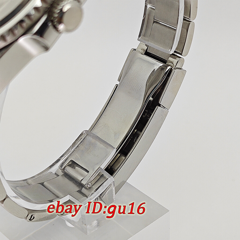 40mm Silver sapphire Watch Case Fit NH34 NH35 NH36 ETA2824/2836 Miyota 8215 821A