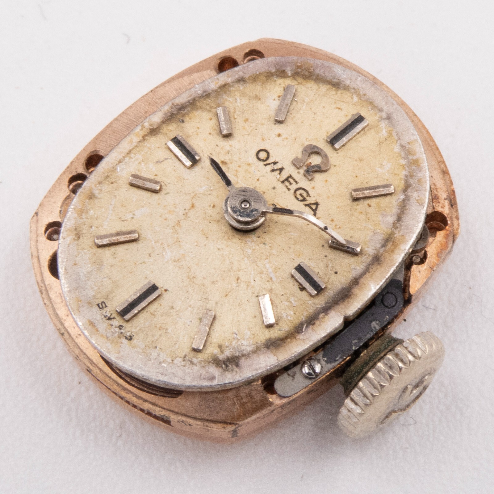 Vintage Omega Caliber 484 17-Jewel 2-Adjustment Wristwatch Movement, Runs