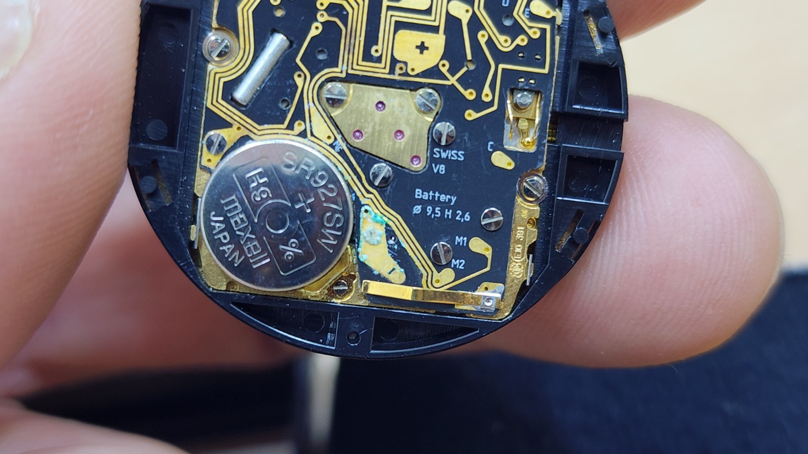 Breitling Aerospace E10.391 Digital Watch Movement With Black Dial