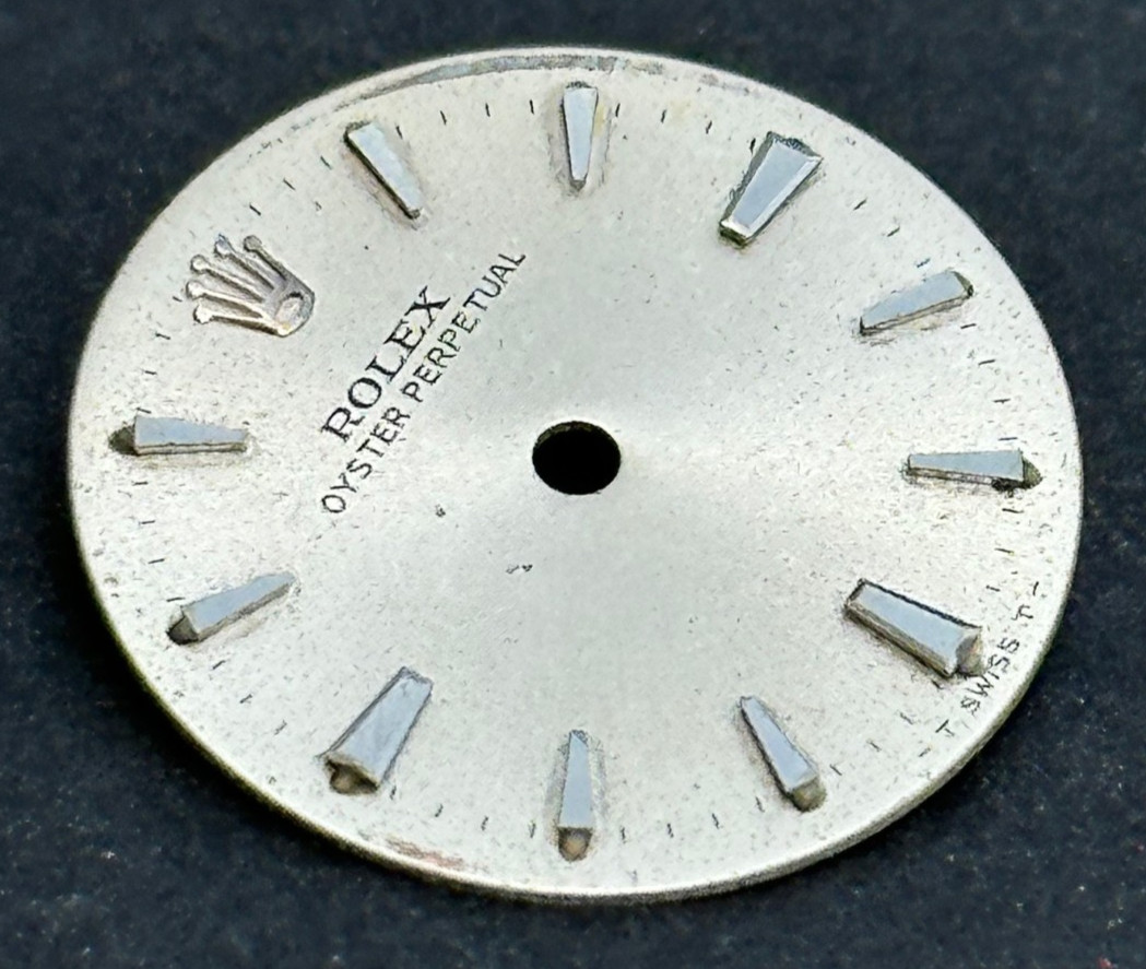 Vintage Rolex Ladies Oyster Perpetual Watch Dial For 24mm Case No Date