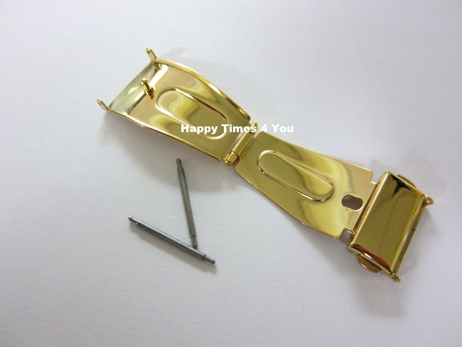 Seiko Titanium Mens Watch SGEB34 Gold Tone Clasp Replacement 19 mm