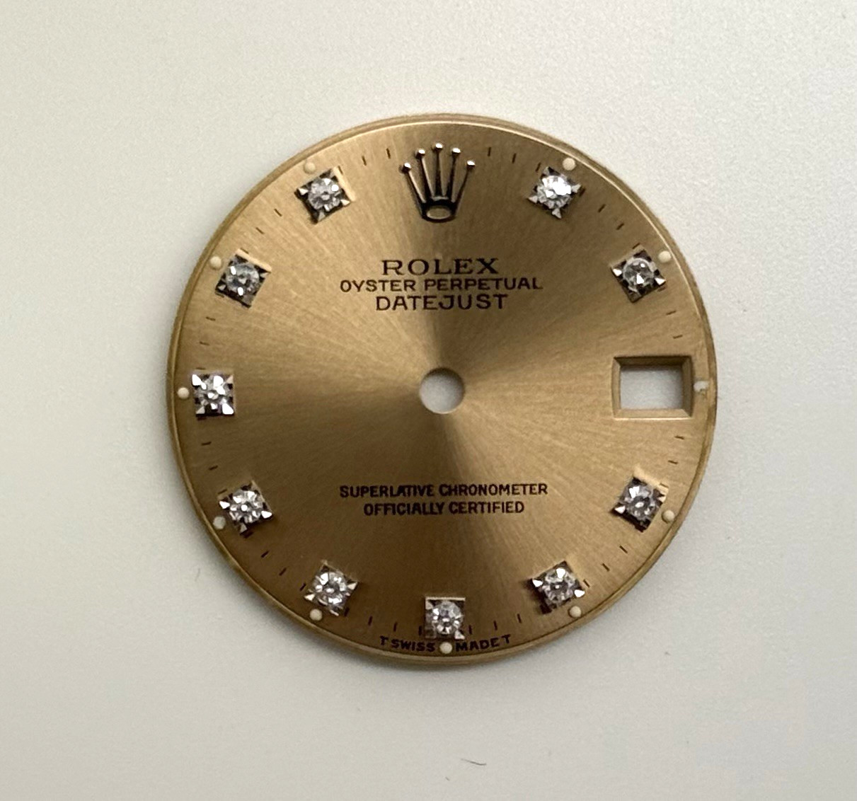 Rolex Datejust Midsize 31mm 68273 Rose Diamond Dial Rare Authentic OEM