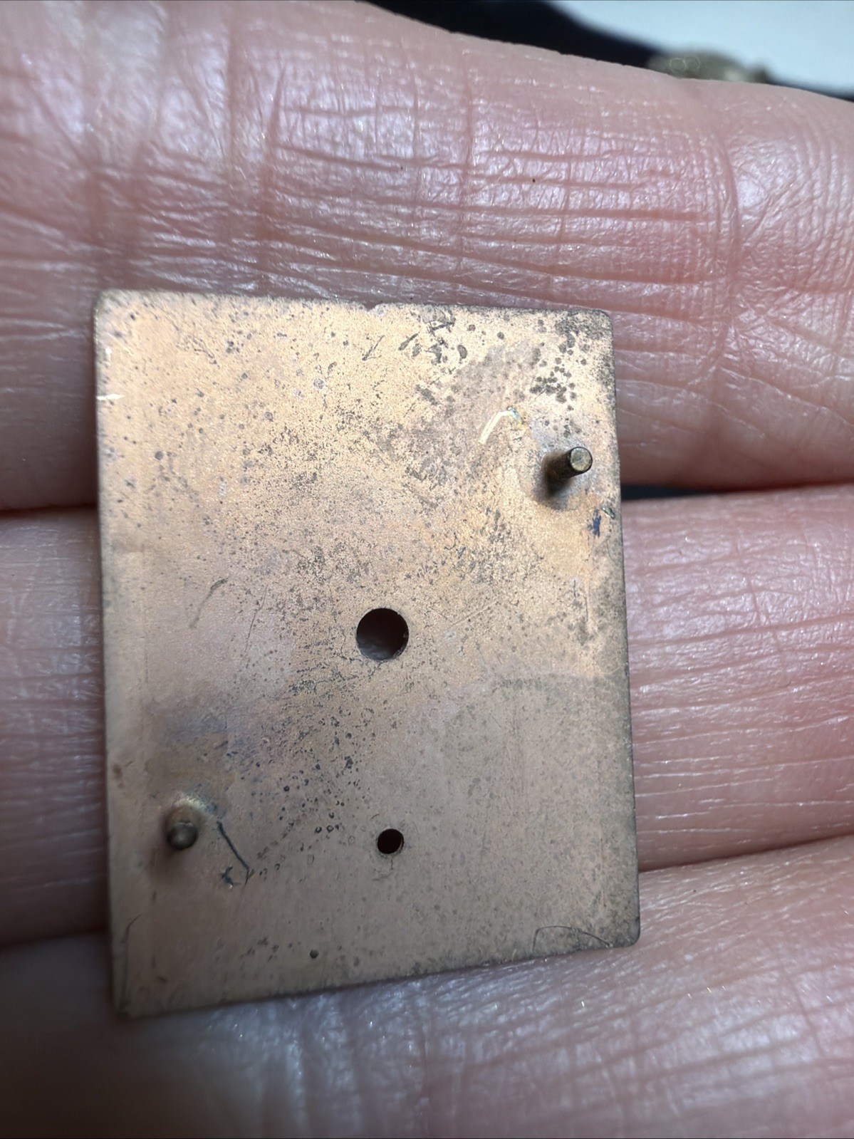 Vintage Bulova Watch Dial Face Plate Only Copper Colored New Other Rectangle