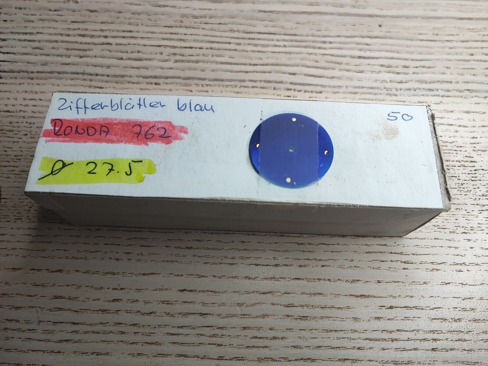 Watch Dial blue 27.5mm Ronda 762 x5 piece