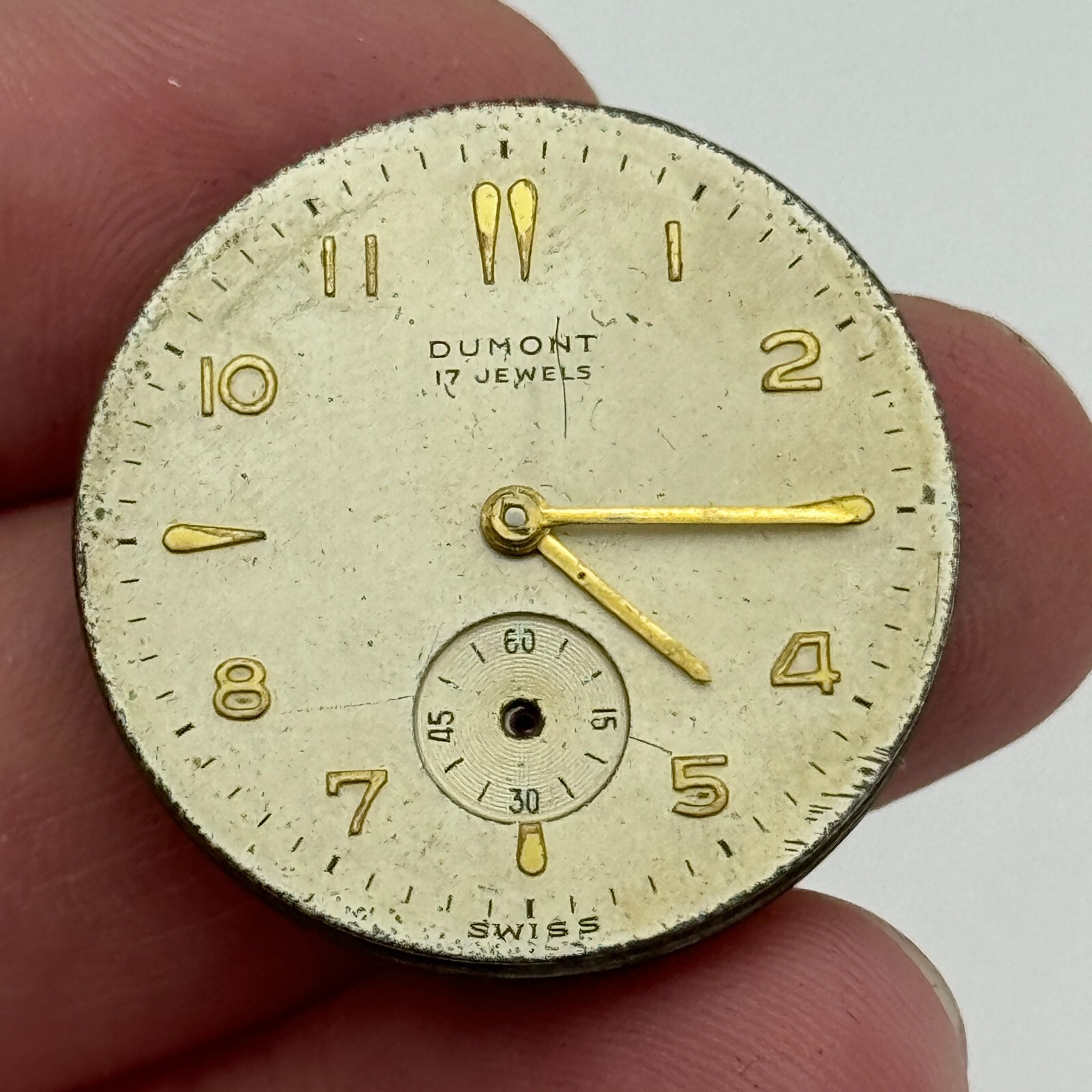 OM 125 Watch Movement Dumont Otto Meyer Men’s Manual Wind Swiss Parts 29.1mm