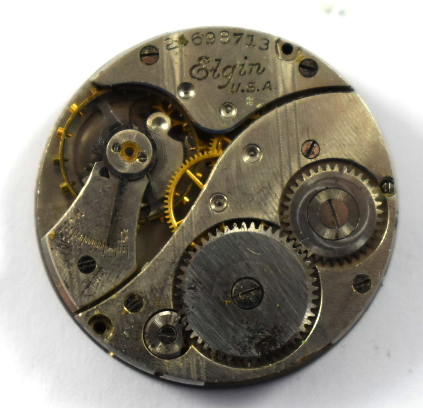 Vintage Elgin Manual Wind 430 6/0s 7J Hunting Watch Movement lot.qb
