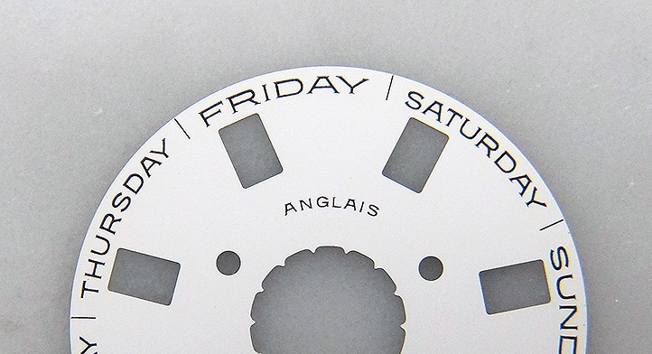 Genuine Rolex 3155 Caliber White Day Date Disc for Watch 18208 18296 18308 18238