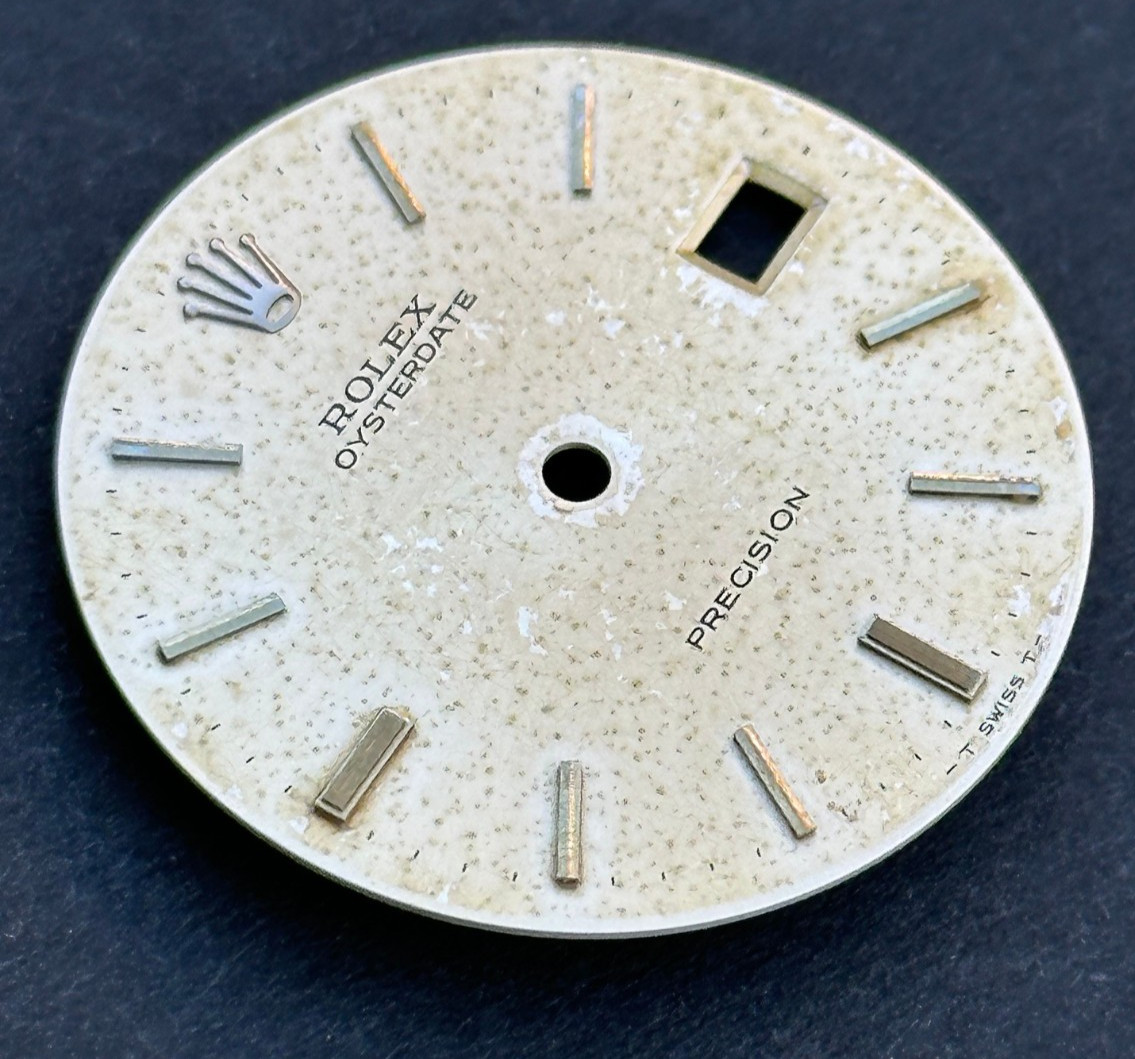 Vintage Rolex Oysterdate Precision Watch Dial For 6694