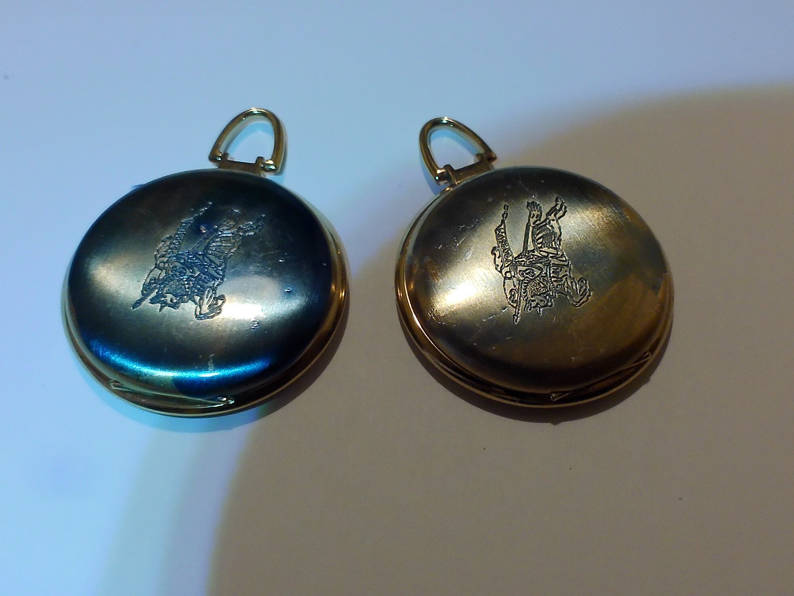 NOS Genuine BURBERRY POCKET WATCH CASE , MODEL 371200, GOLD PLATED