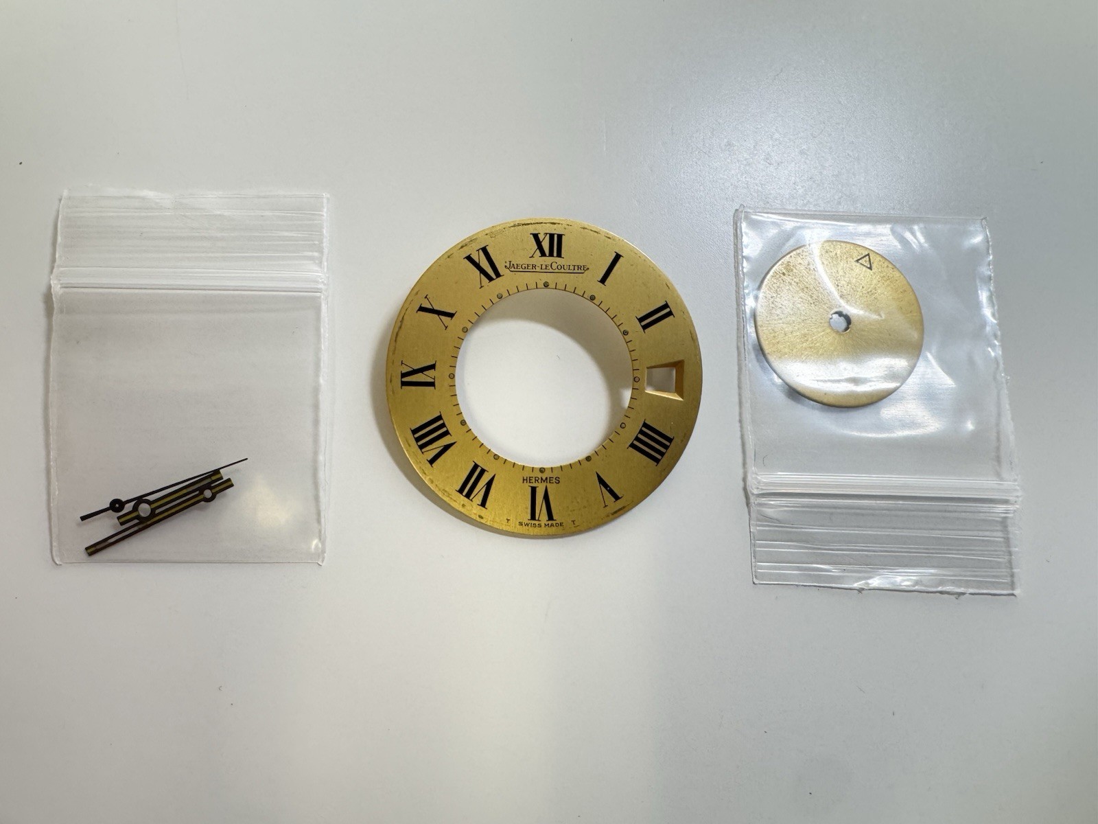 jaeger lecoultre x hermes swiss made alarm dial roman numerals rare collectible