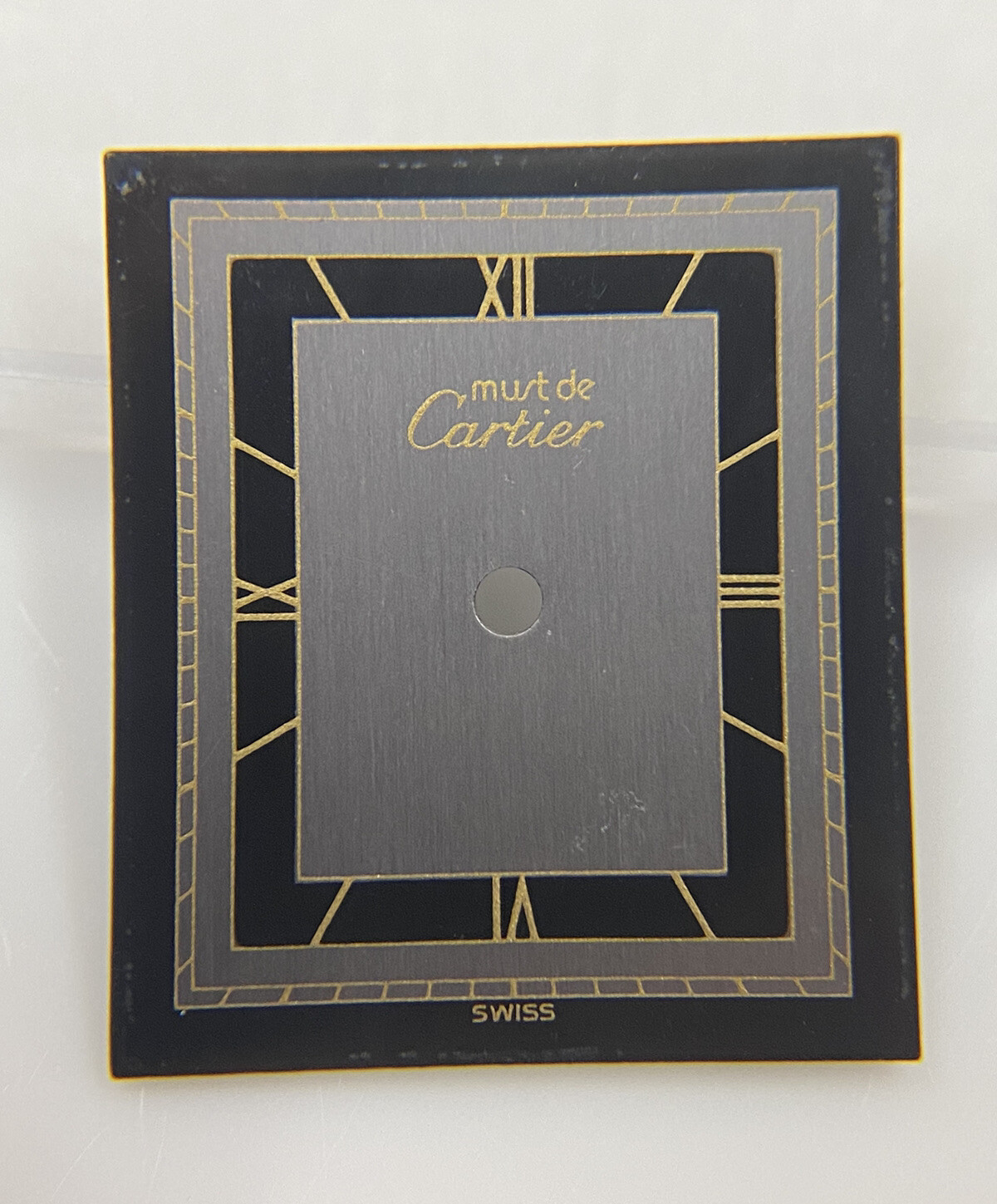 Original Must de Cartier Paris Tank Black/Gray/Gold Roman Dial Ref. 81006 1 1209