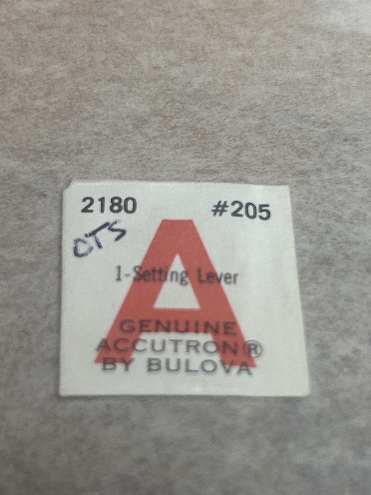 Bulova Accutron 2180 Part # 205 – SETTING LEVER