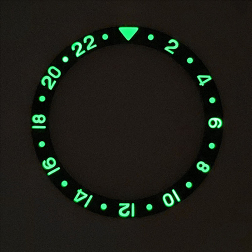 Bezel Ceramic Watch Bezel Green Luminous Watch Repair Upgrade Accessory Part