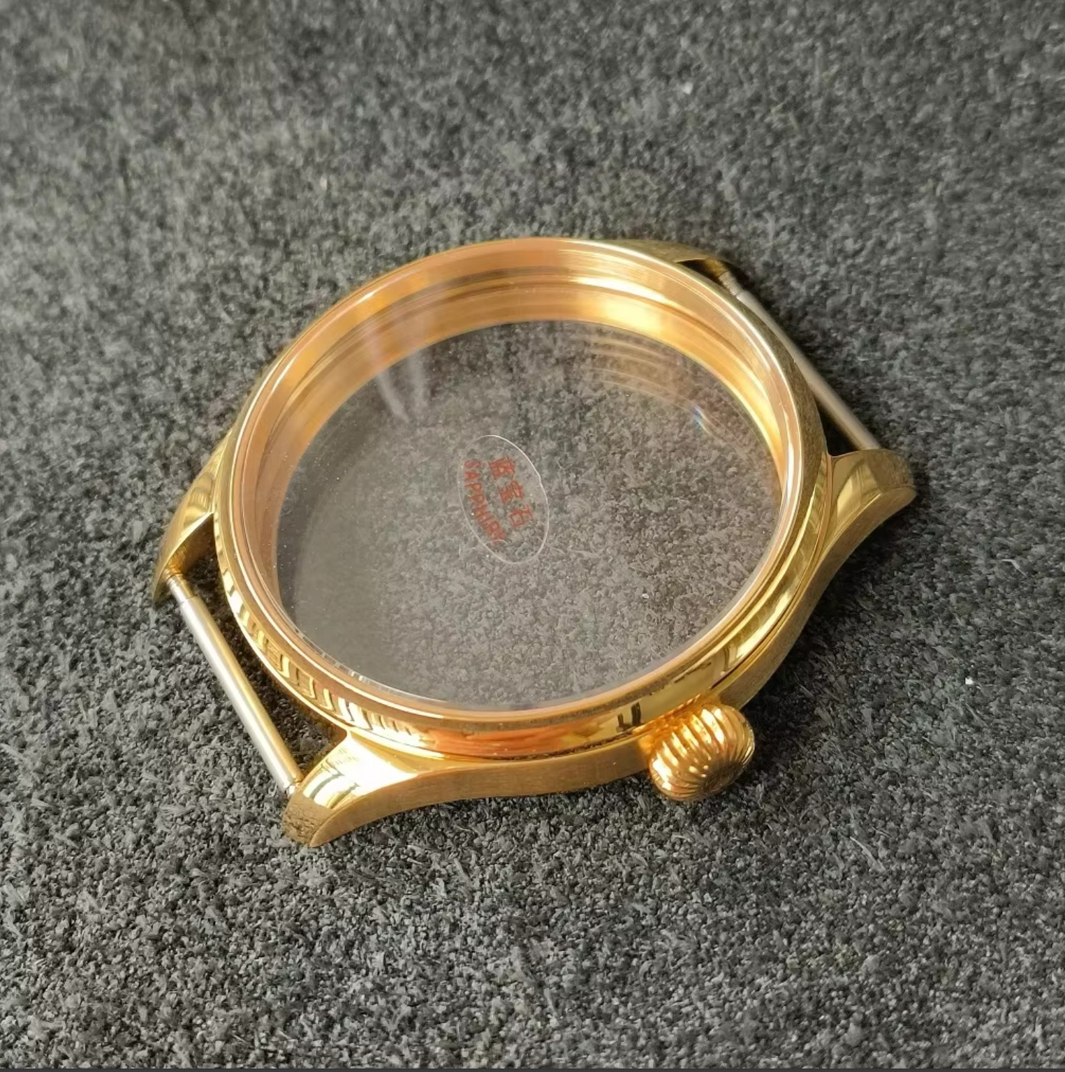 41mm golden Pumpkin shape Watch Case For ETA6497/6498/ST3600/3621 Movement
