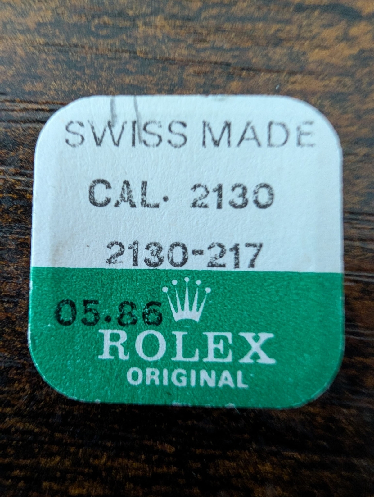ROLEX- YOKE FOR SLIDING GEAR – FACTORY SEALED-CAL 2130 PART 2130-217