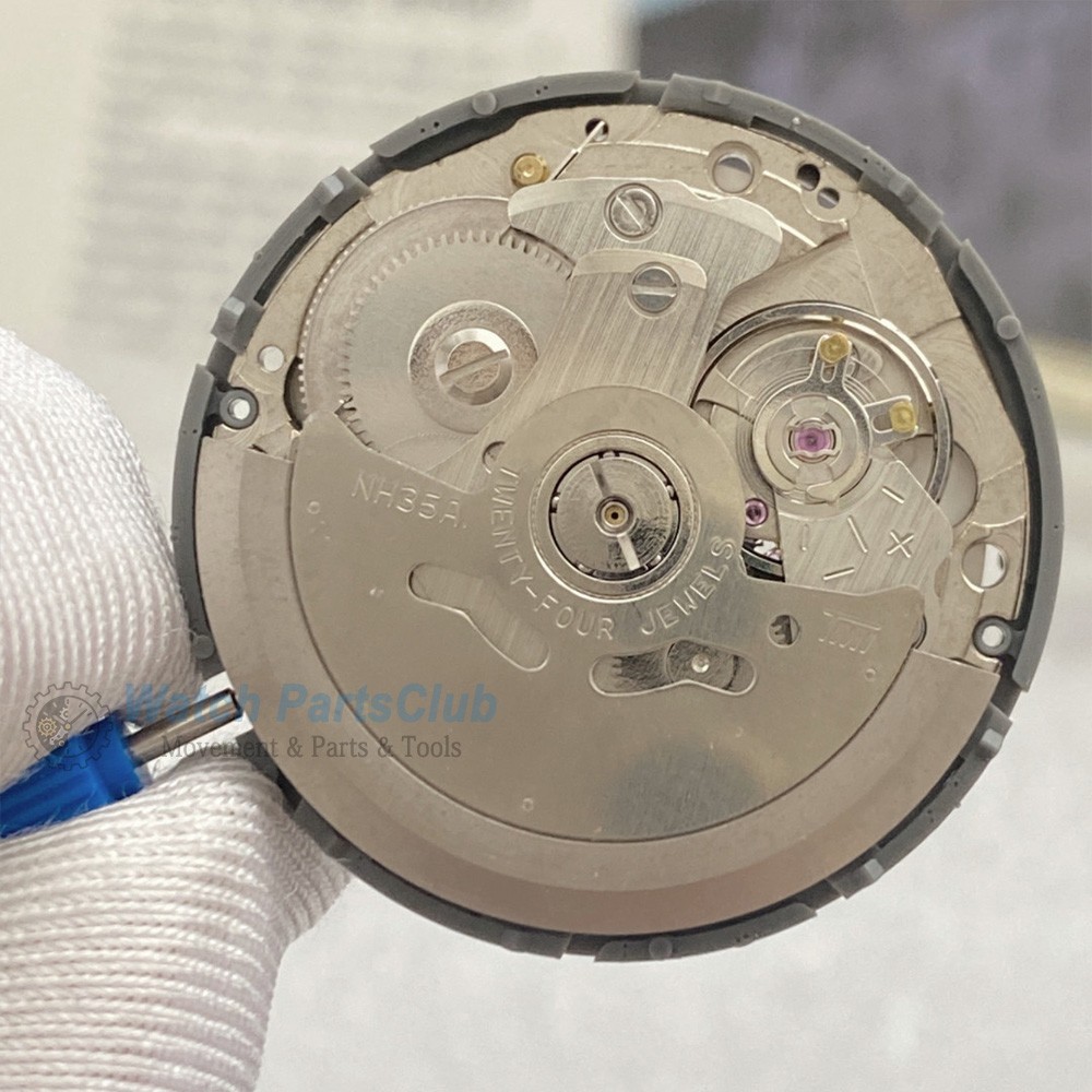 NEW Japan Made NH35 NH35A Automatic Watch Movement Date at 3 White Date Disc