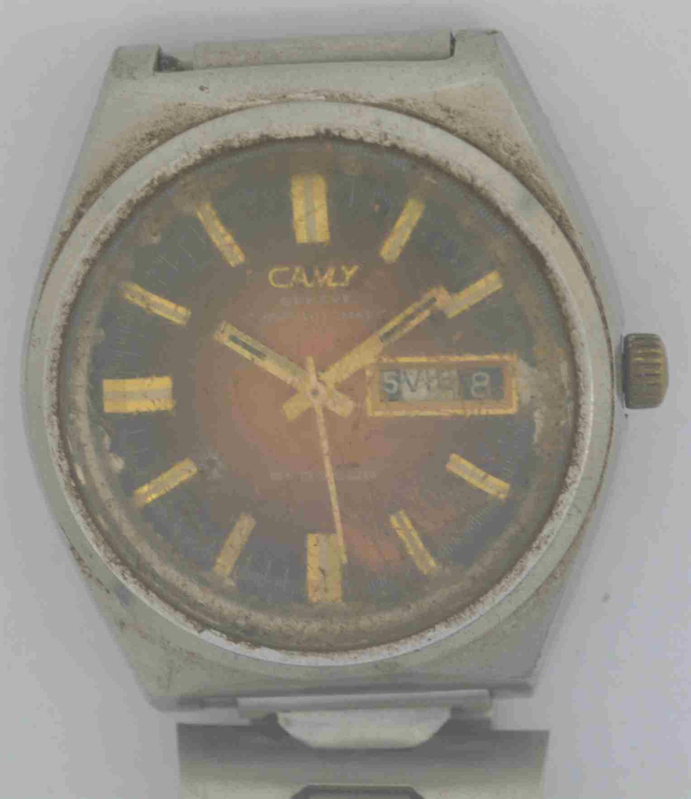 Vintage CAMY GENEVE Steel Wristwatch. Ref: 7638, Cal: ETA-2789-1. For Repairs