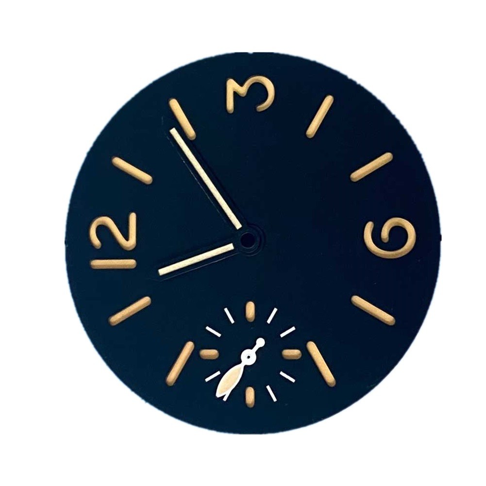 1.36″ Watch Dial Face Green Luminous w/ Hands For ETA6497 ST3600 Movement