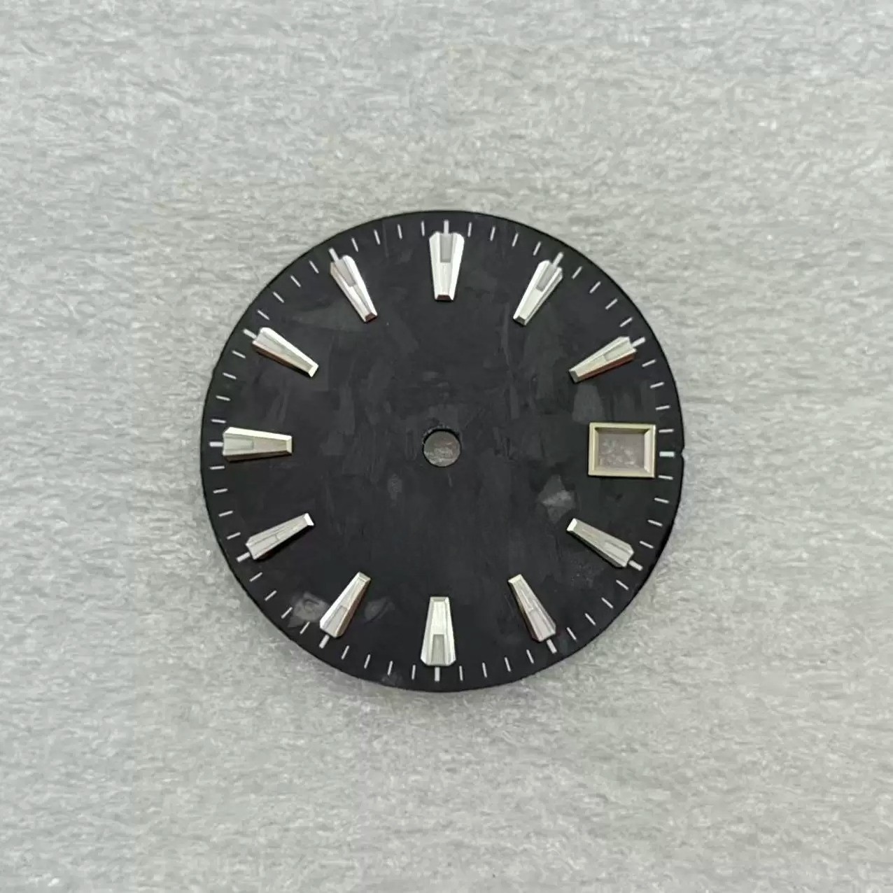 28.5mm Carbon Texture Dial Lume Indices 3H Date Fit Auto Mod Part