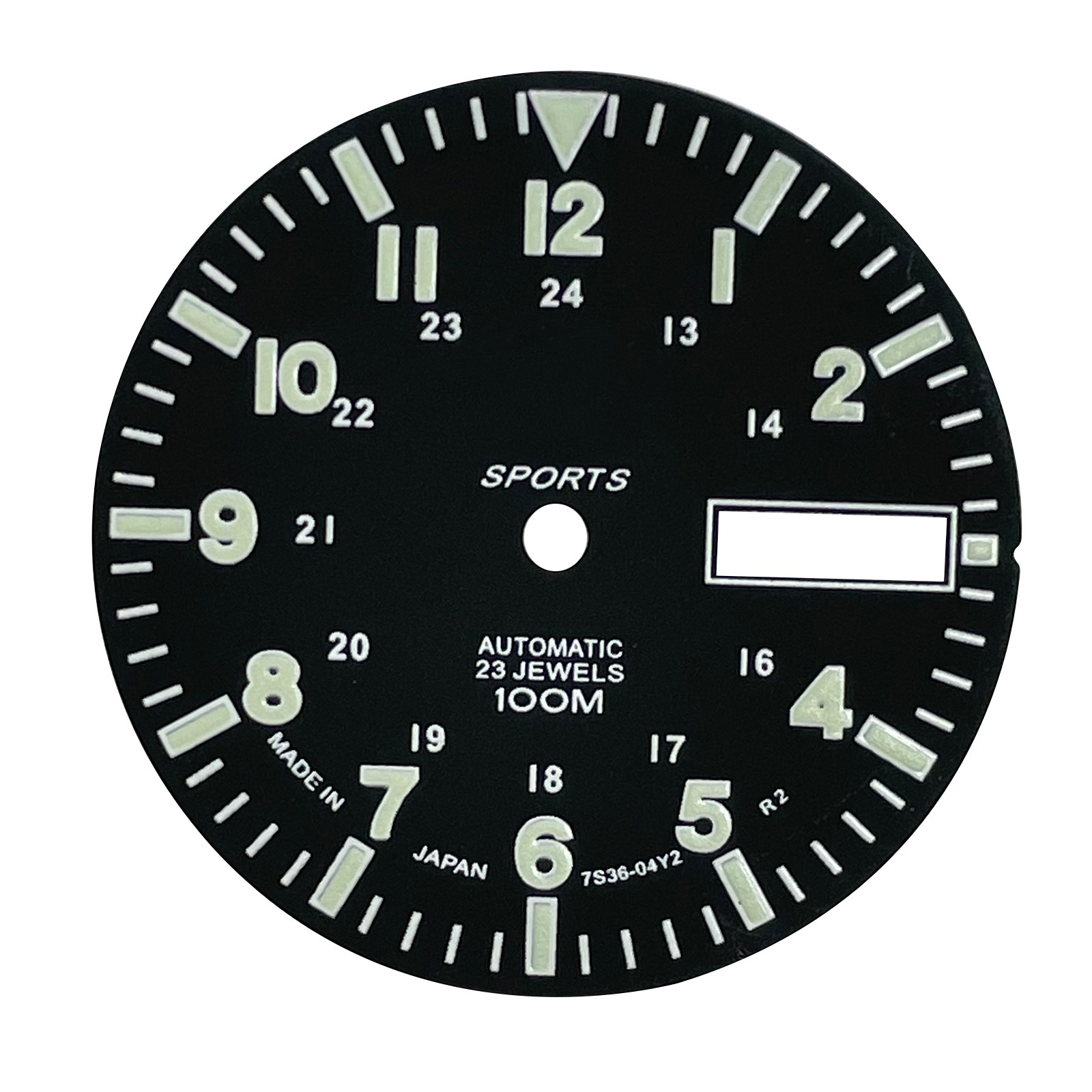 28.5mm C3 Green Luminous Watch Dial Face for NH36A Automatic Mechanical Movement