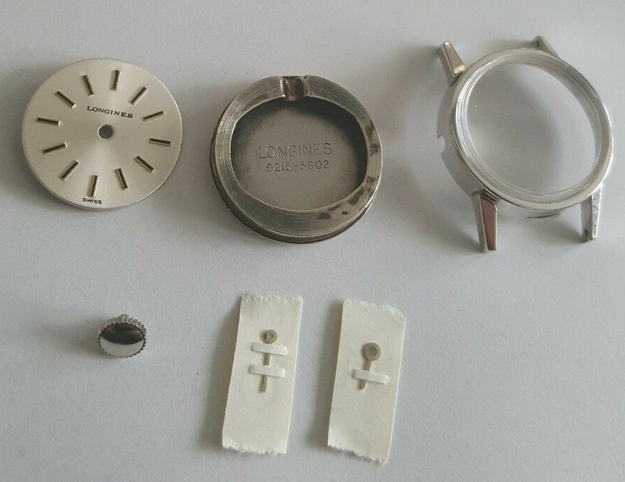 Longines Case Number 9215-5602 For Caliber 5602 + Dial + Hands + Crystal + Crown