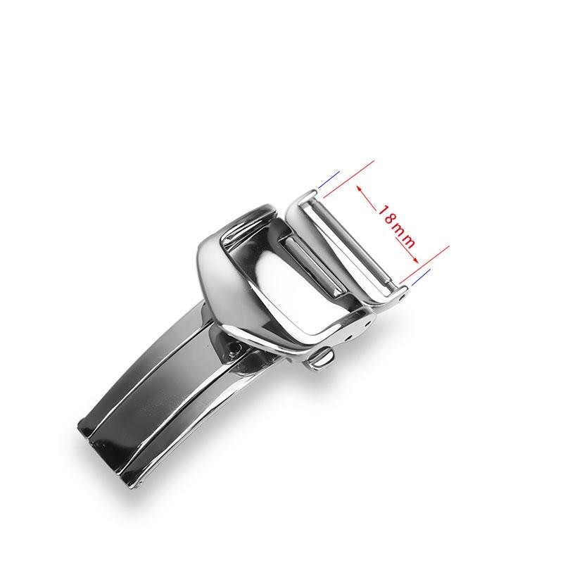 New 316L Stainless Steel Butterfly Clasp 16mm 18mm Deployant Buckle for Seiko