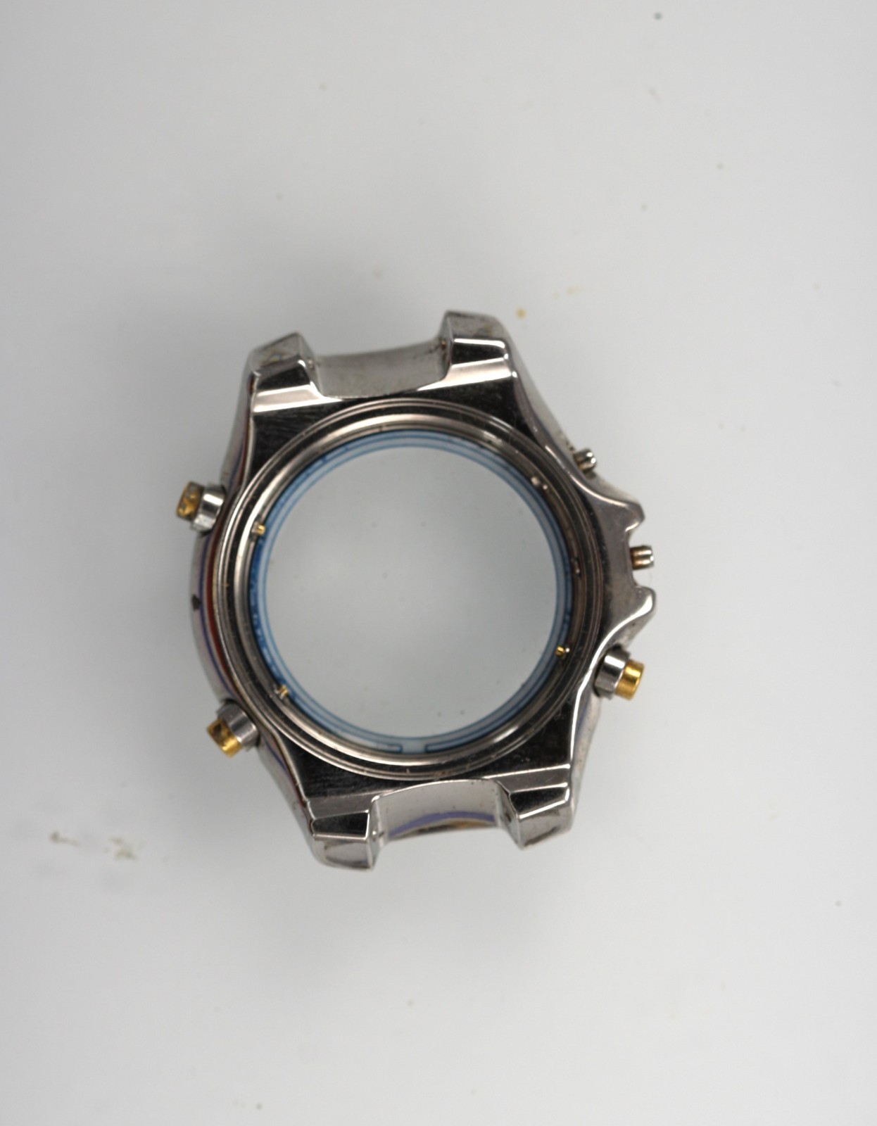 Seiko Watch Men Chrono Date Stainless St Batt 100m 7T32-6M49 Quartz NON-WORKING