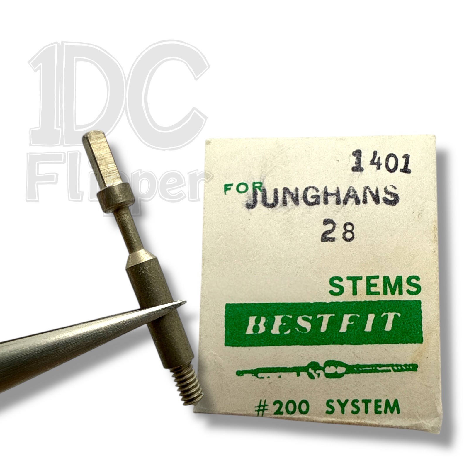 Junghans 28 Winding Stem BestFit 200/1401F Pocket Watch Part 19.0mm Read!