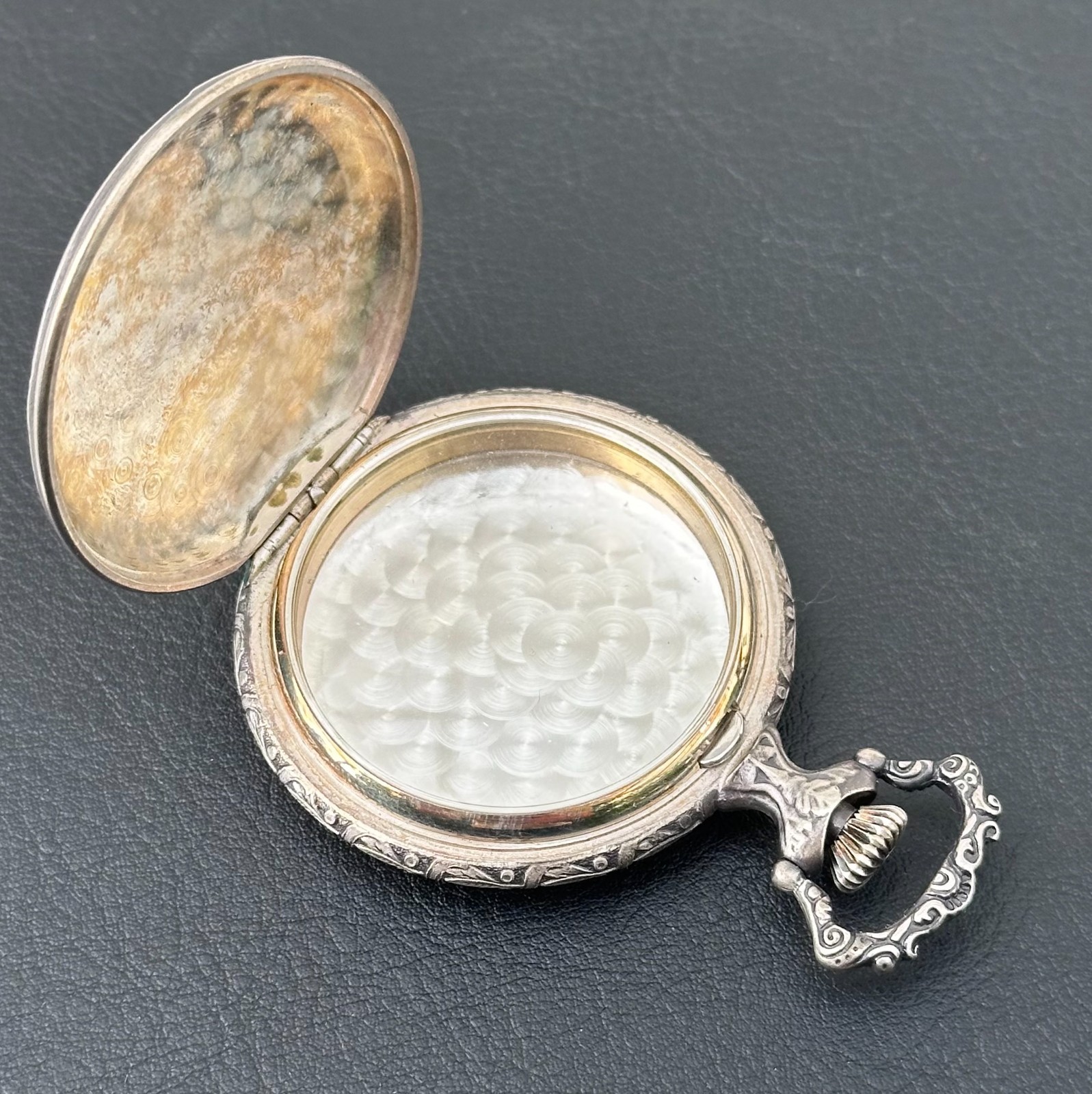 POCKET WATCH CASE ETA UNITAS 6497 / 6498 SWISS MADE INDIAN 48MM NOS STOCK 70/80s