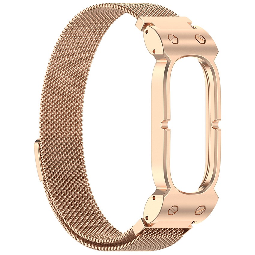 Metal Frame Stainless Steel Milanese Strap Bracelet Belt for Google Fitbit Air