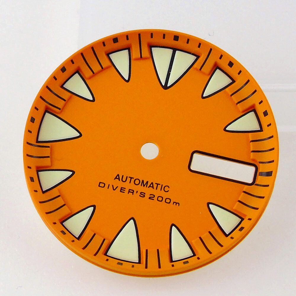 29mm Tandorio Blue Orange Red Yellow Dial Chapter ring Fit Japan NH36A movement
