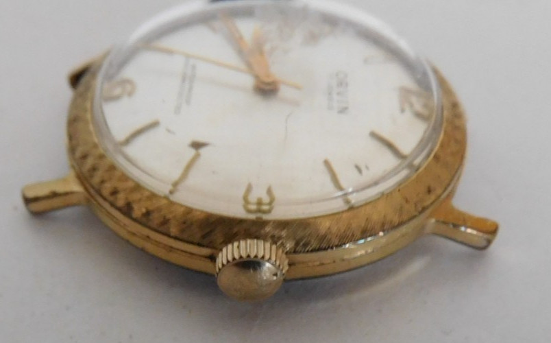 ST 1686 ORVING WATCH RUNNING 17 JEWELS FOR PARTS or REPAIR. USED